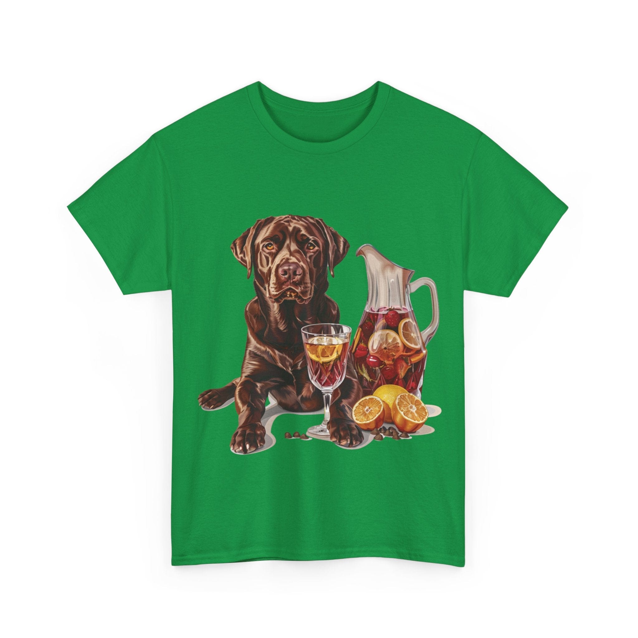 Printify T-Shirt Chocolate Lab & Fruity Sangria – A Delightful Duo for Every Occasion