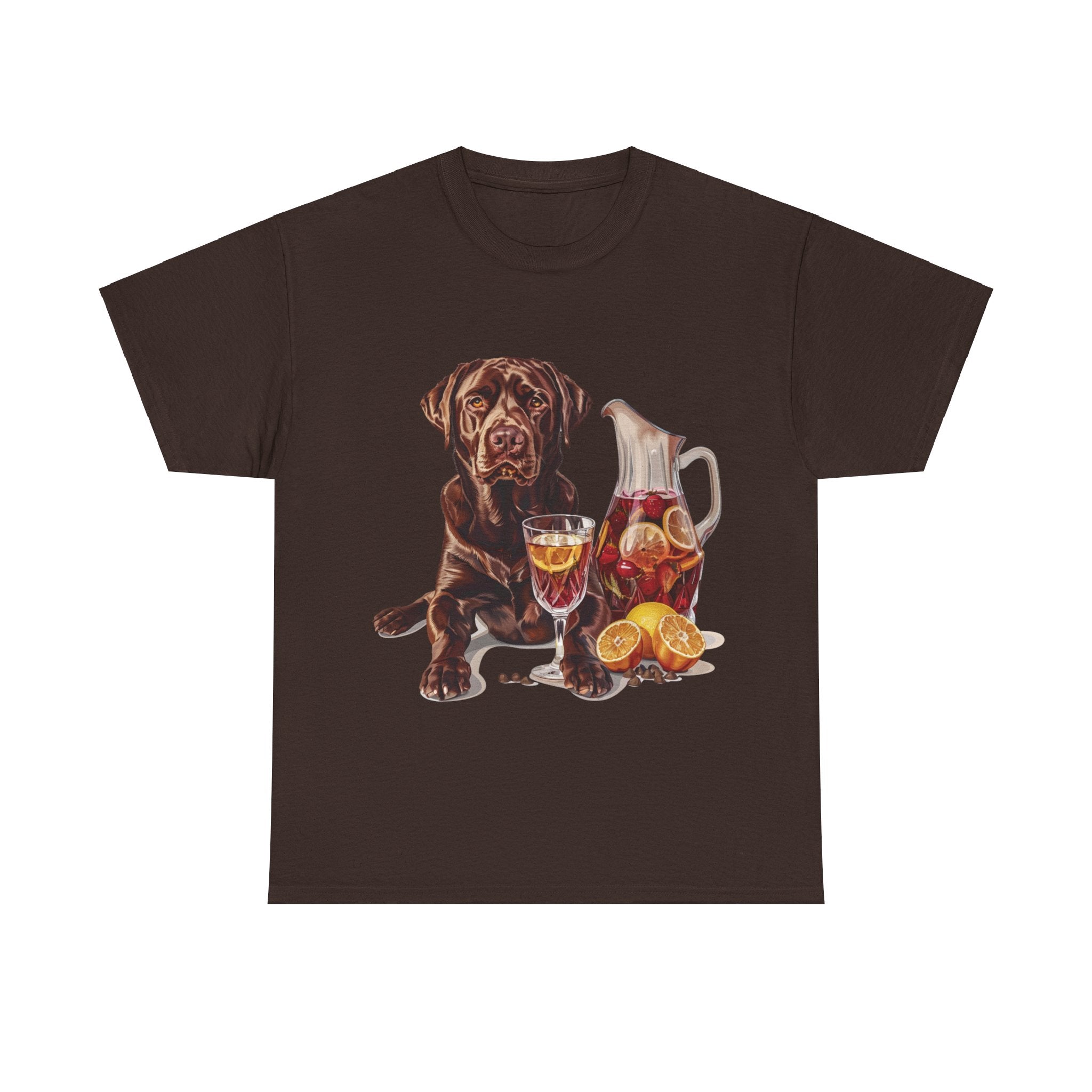 Printify T-Shirt Dark Chocolate / S Chocolate Lab & Fruity Sangria – A Delightful Duo for Every Occasion