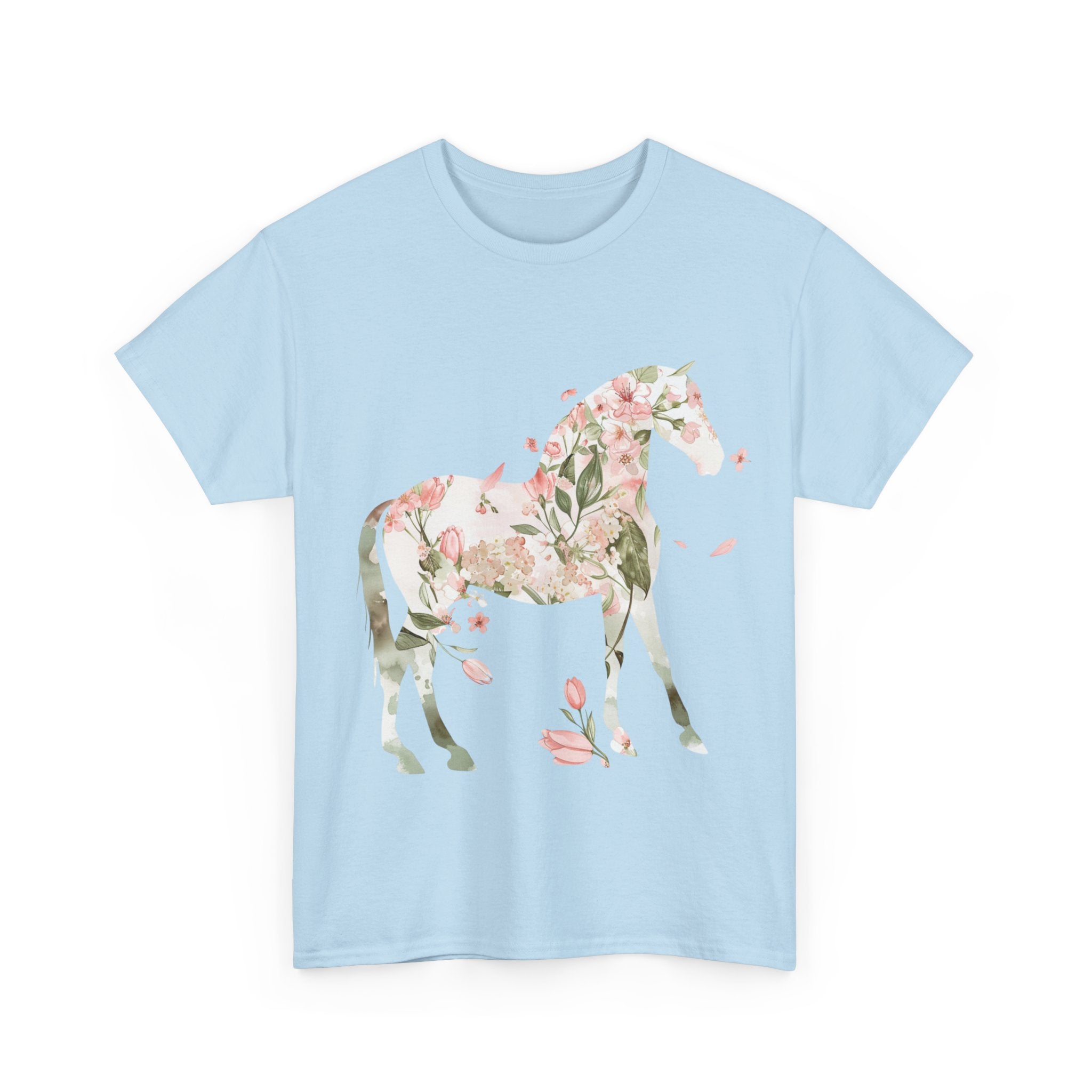 Printify T-Shirt Floral Horse – Unisex Graphic Tee