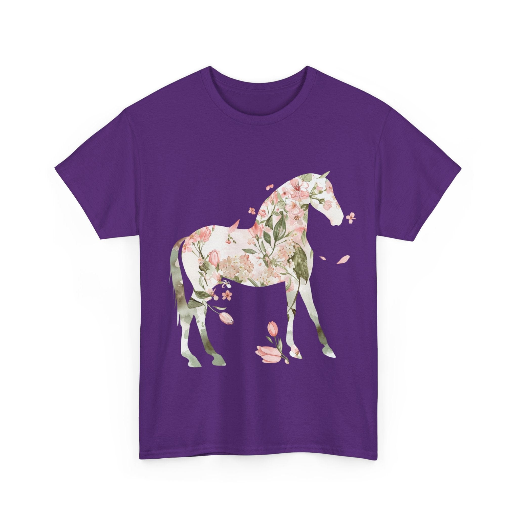 Printify T-Shirt Floral Horse – Unisex Graphic Tee