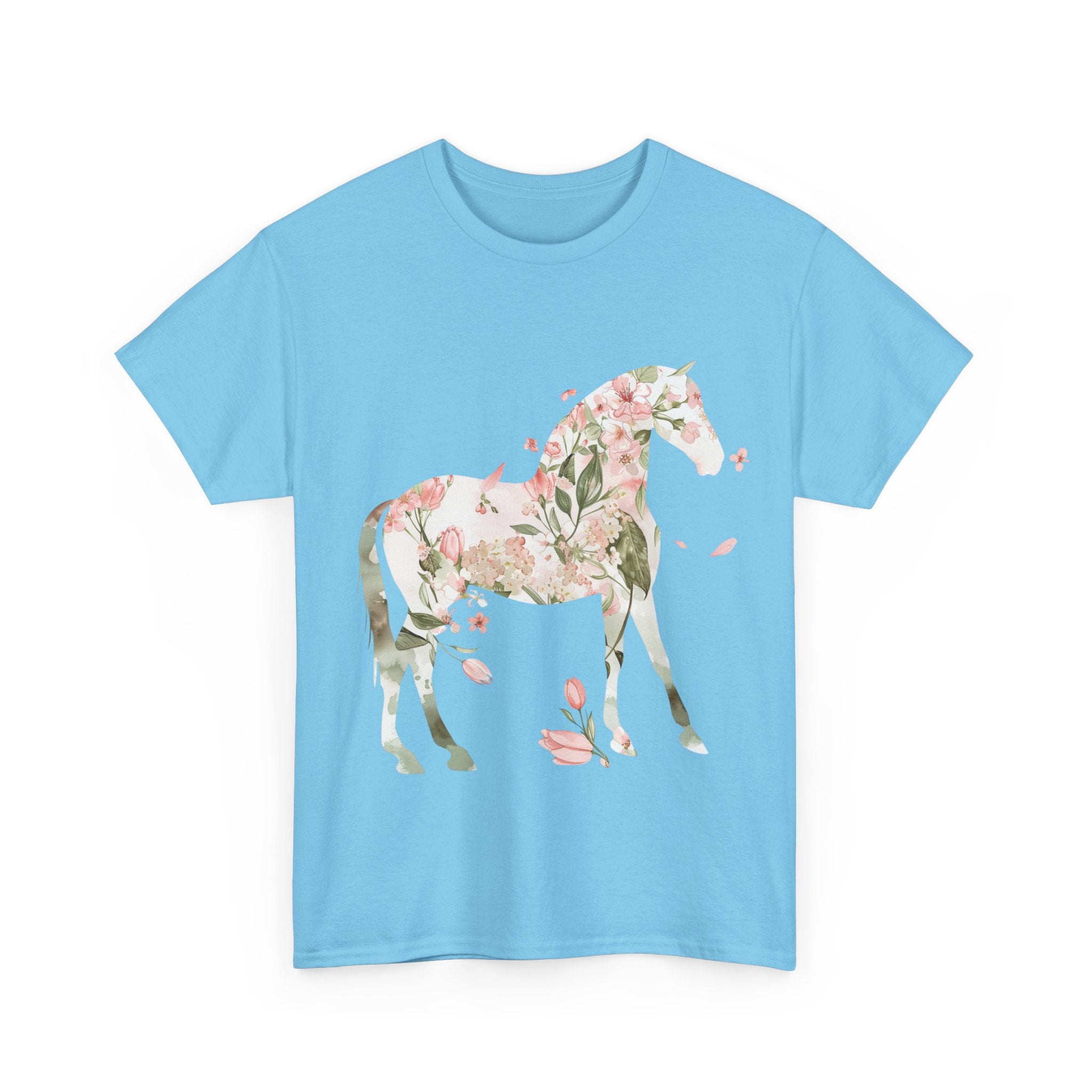 Printify T-Shirt Floral Horse – Unisex Graphic Tee