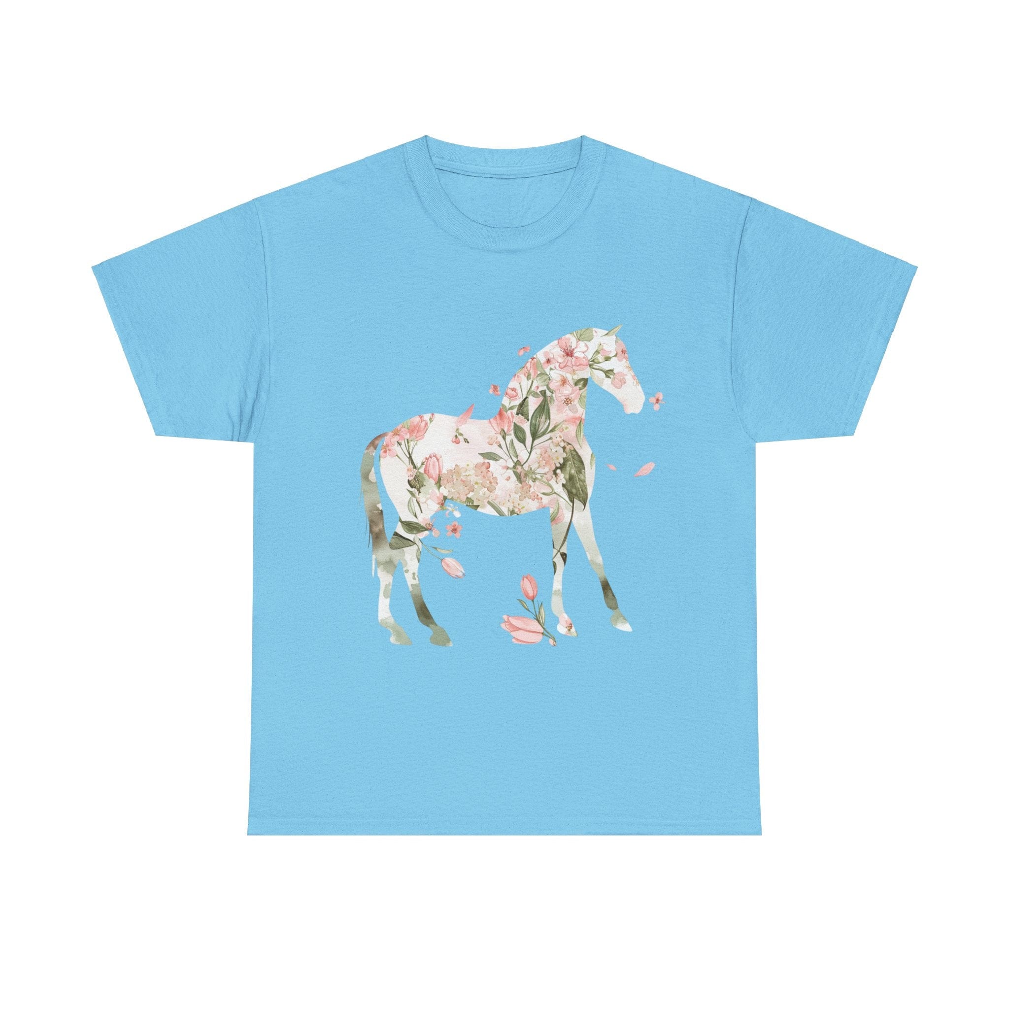 Printify T-Shirt Sky / L Floral Horse – Unisex Graphic Tee